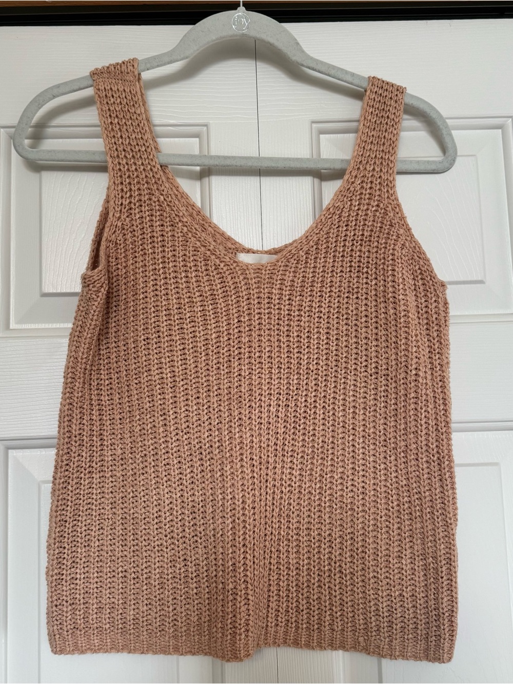 York & Hudson By Shantex women's mauve knit sweater tank top size‎ Large